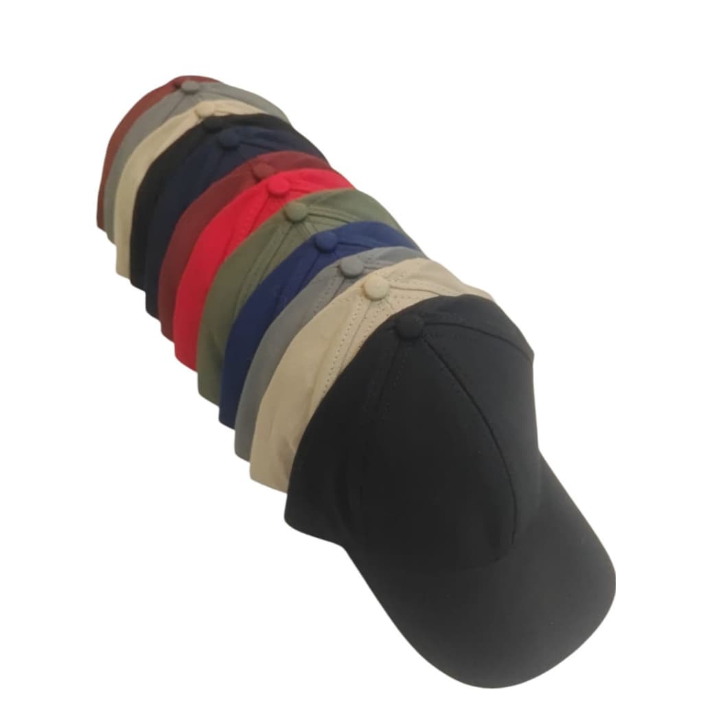 Kit 12 Bonés Liso Varias Cores Adulto com Ajuste Masculino Feminino