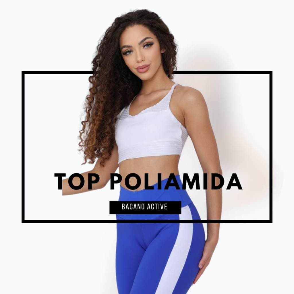 Top para academia elegante casual fitness poliamida /top diferenciado