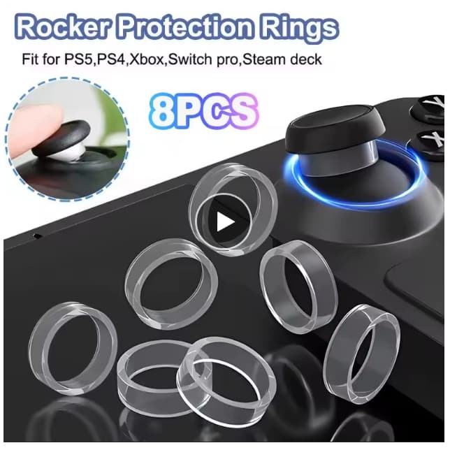 Anel protetor de analógico para controles xbox playstation, etc... Kit com 2 peças(1 Par)