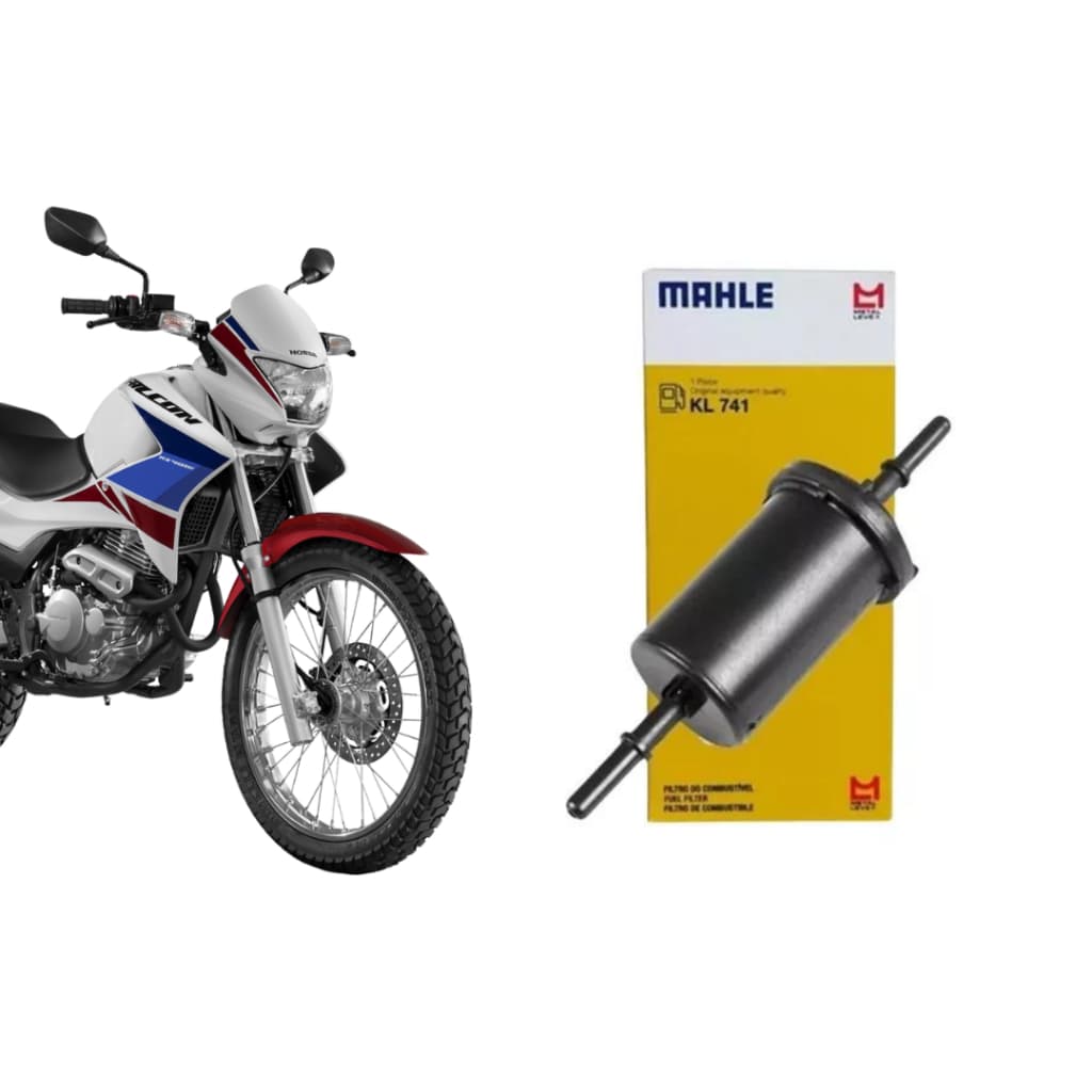 Filtro de Gasolina Moto Honda NX 400i Falcon 2012 até 2015 Mahle Metal Leve