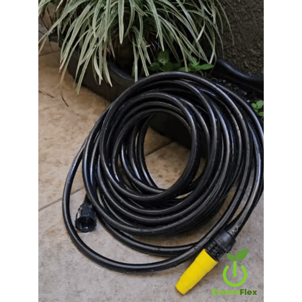Mangueira de jardim siliconada dupla camada 10metros Flexível  pronta para usar, brinde esguicho e adaptador
