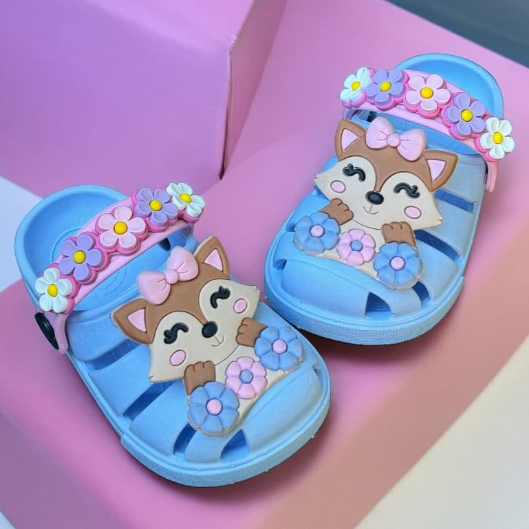Babuche Infantil Feminino Papete Menina Kids Estiloso Varias Cores