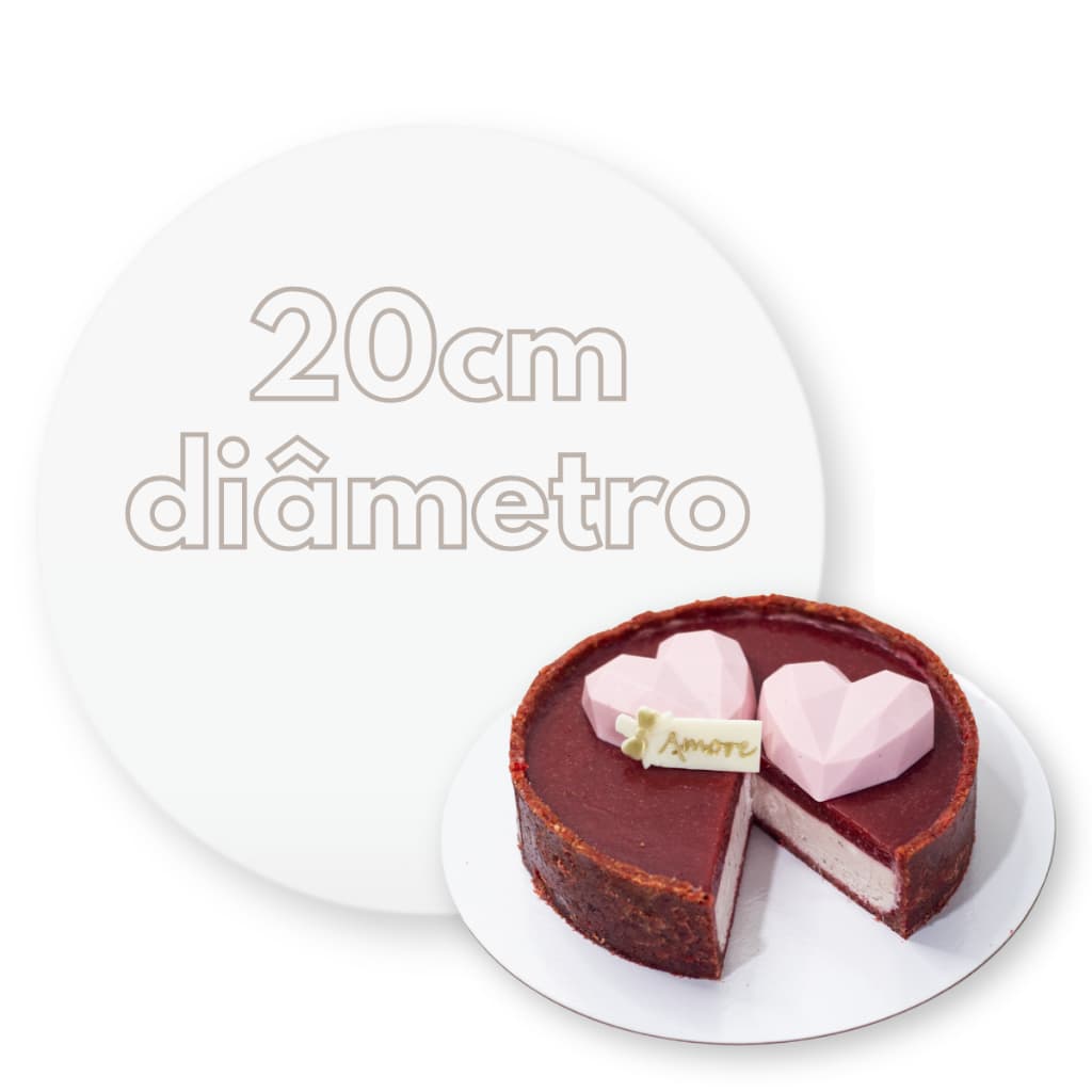 Kit 30 Cake Board 20cm Base Para Bolo de MDF