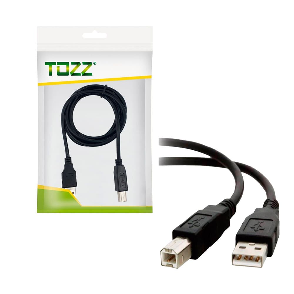 Cabo USB Para Impressora Tipo A-B 6 Metros Impressora Computador USB 2.0 Tozz