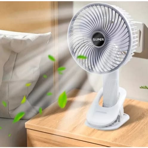 Ventilador Mini Portátil Usb 3 Potencias Mesa C/ Clipe LS980