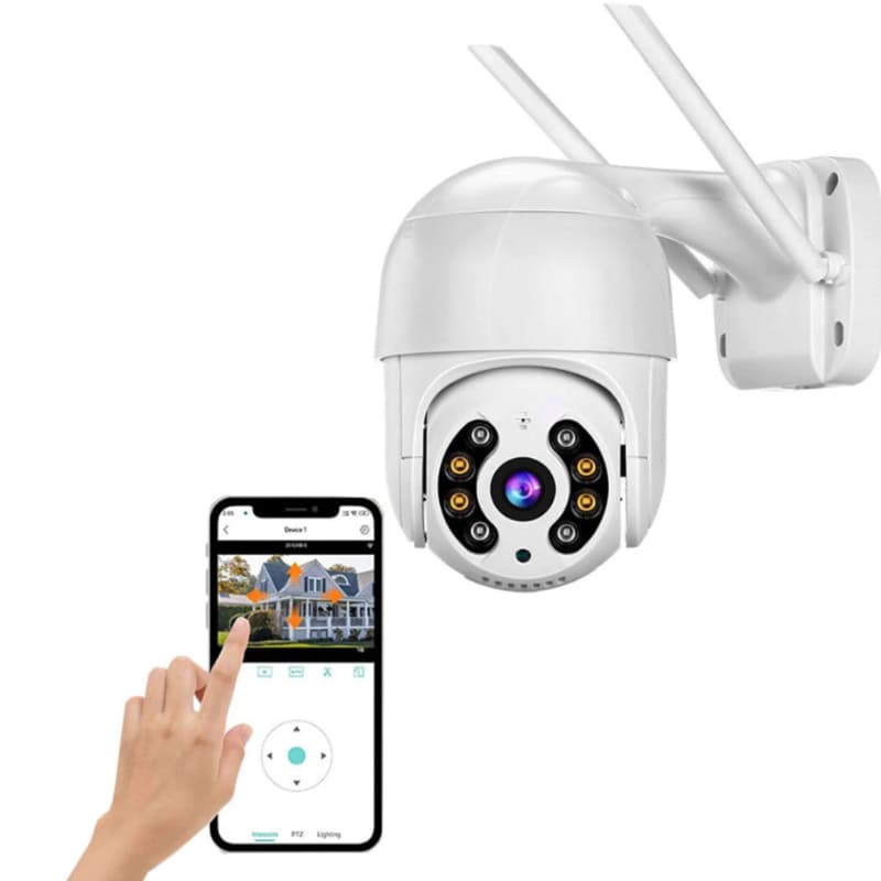 Câmera De Segurança Wi-fi Externa À Prova D'água Full Hd Icsee Gira 360 Speed Dome - Bivolt Casa