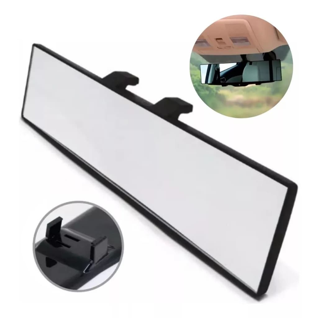 Espelho Retrovisor Interno Universal Panorâmico Automotivo Para Carros Com Ponto Cego 300mm