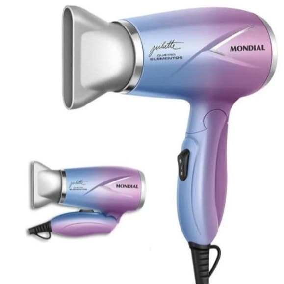 Secador Mondial Travel By Juliette Dobrável Bivolt 1200W SCT-JU-03