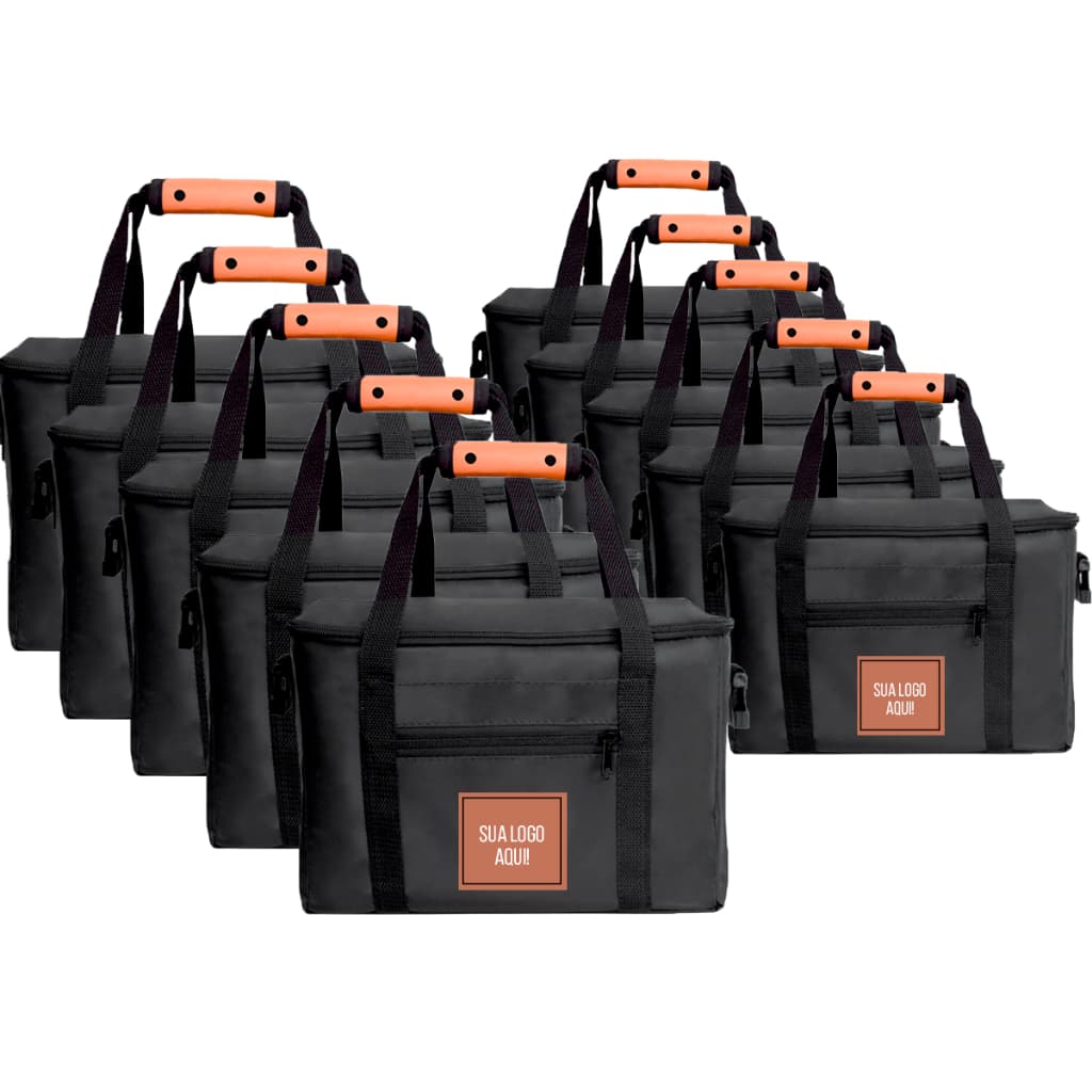 Kit 10 Bolsas Cooler Personalizadas Presentes Caixa Térmica Logo  Impermeável