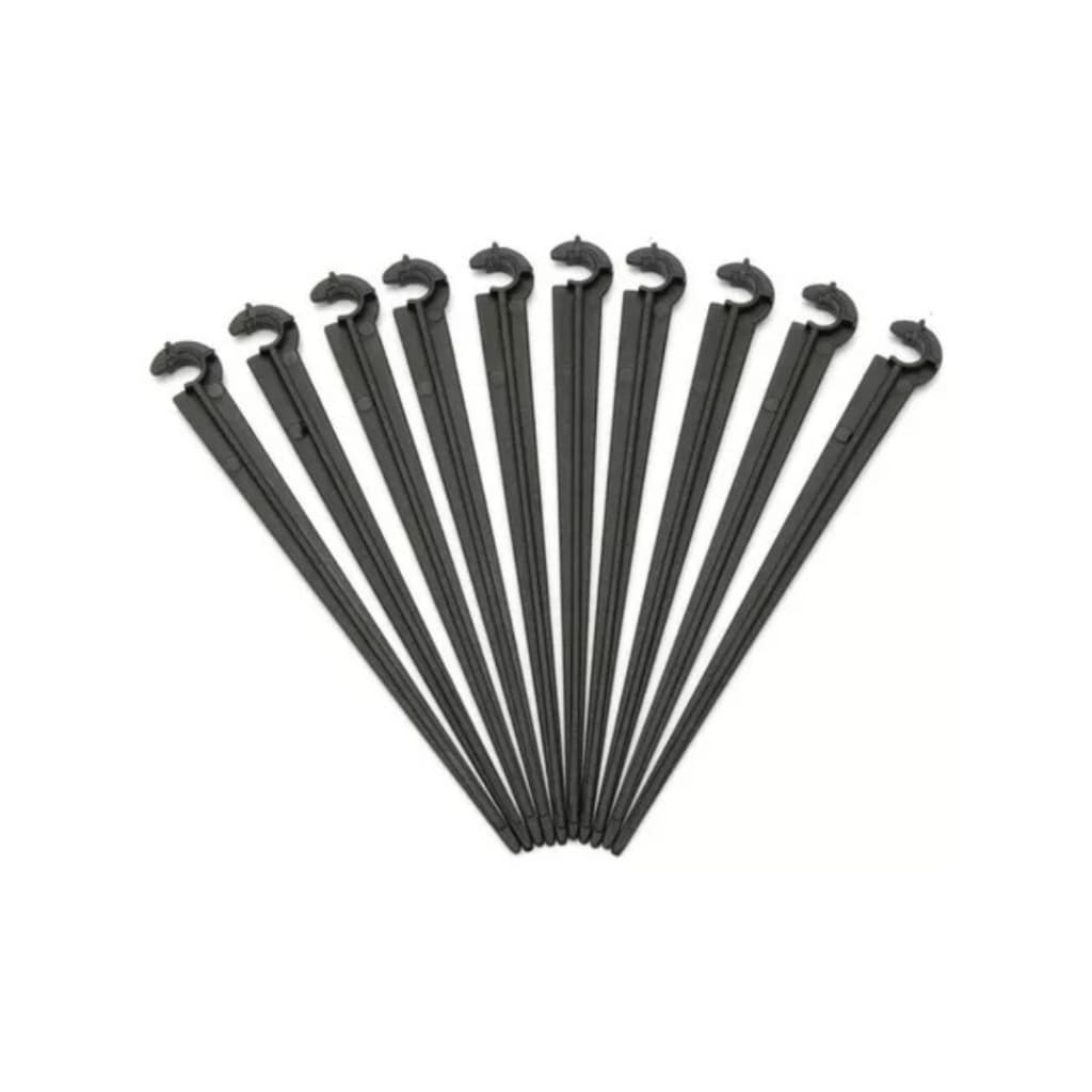 10 X Estaca Para Microtubo 1/4 P/ Irrigação 4/7mm