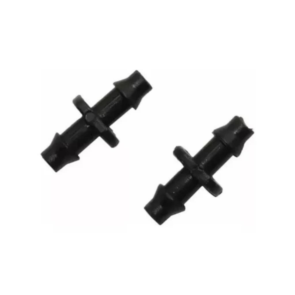 10 X Conexão Emenda Micro Mangueira 1/4 4/7mm Irrigação Névoa