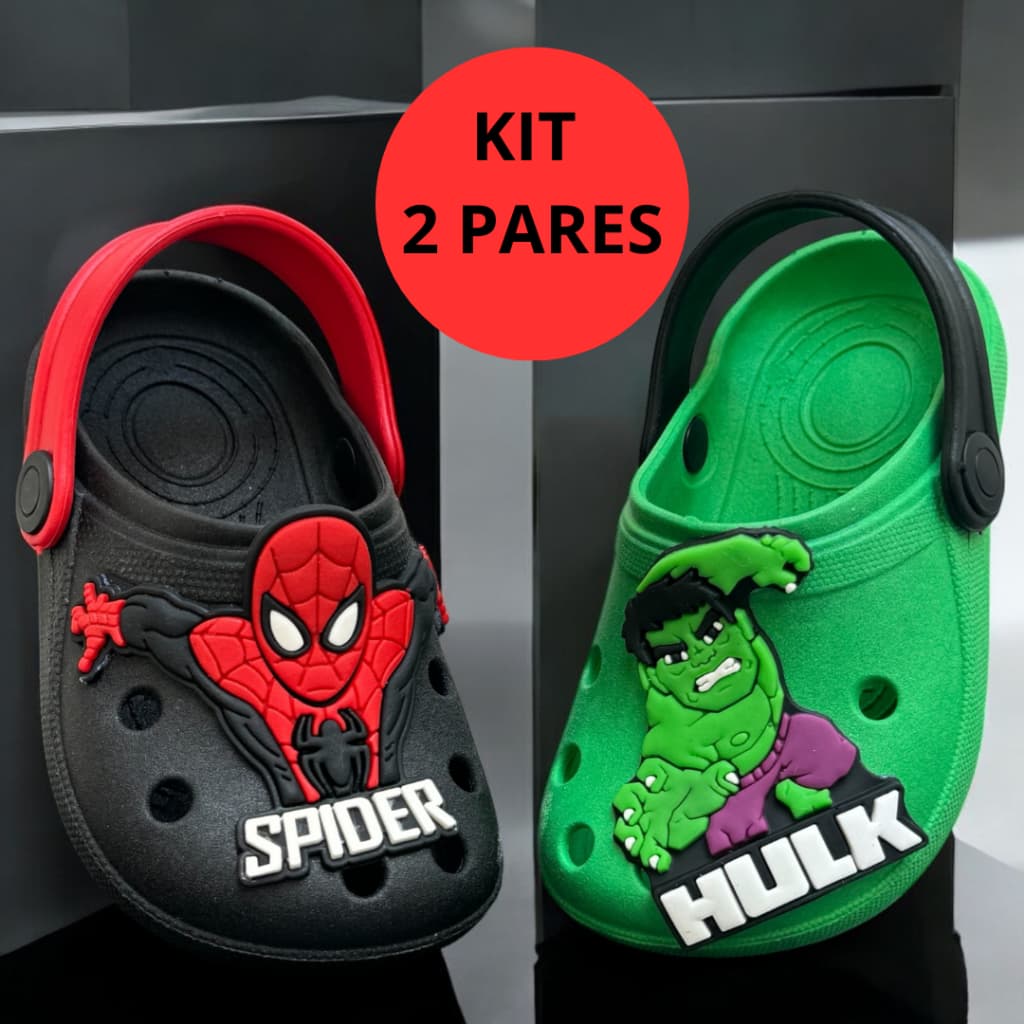 Kit Infantil 2 Pares Infantil Menino Papete Masculina Babuche Menino