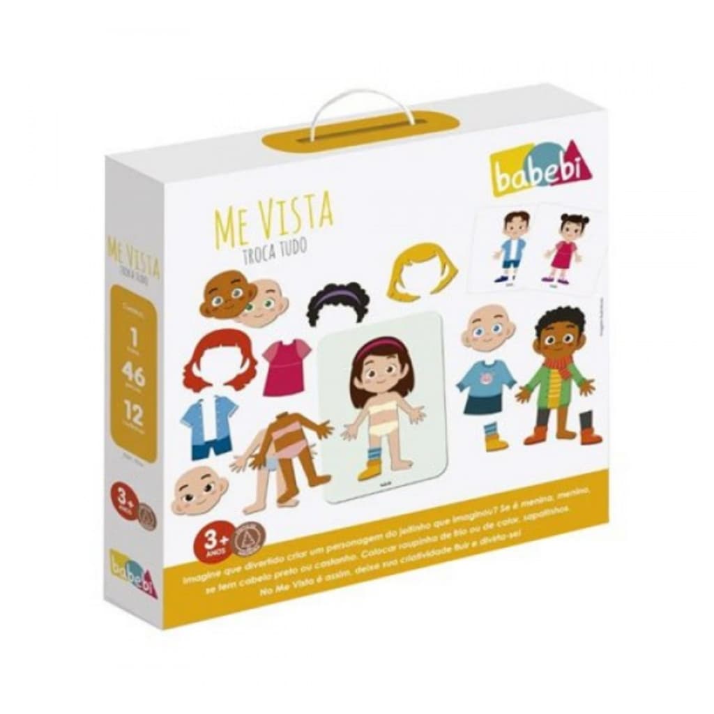 Brinquedos Educativos Me Vista: Troca Tudo - Babebi