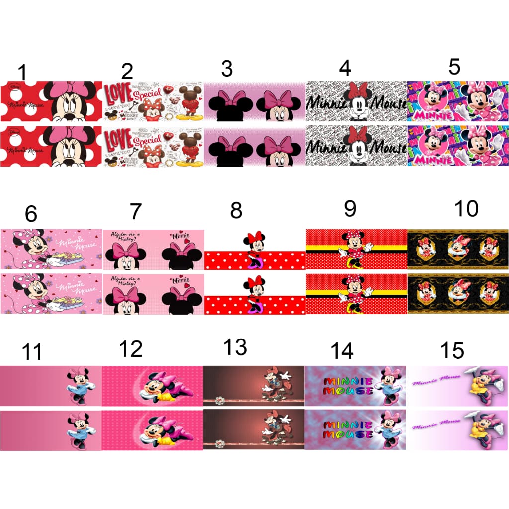 36 Estampas Impressas Sublimaticas Canecas Desenho Disney Minnie