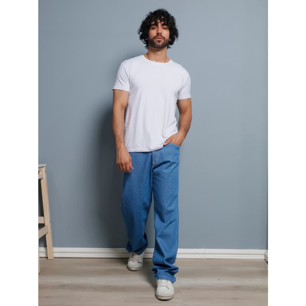 Calça Jeans media Balão Original Masculino Moda