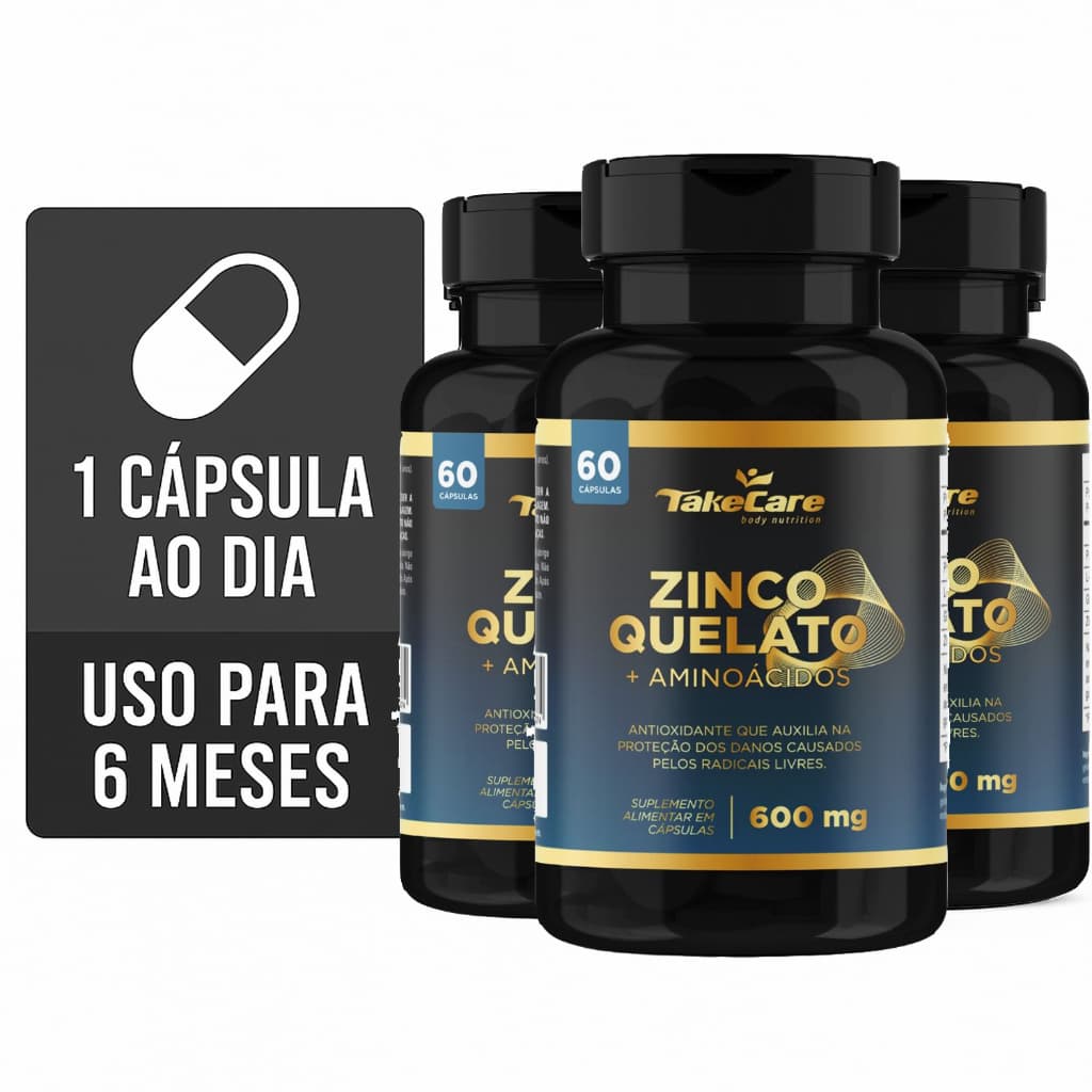 Kit Zinco Quelato + Aminoácidos - 180 Cápsulas | Imunidade Forte, Pele Saudável e Energia Renovada