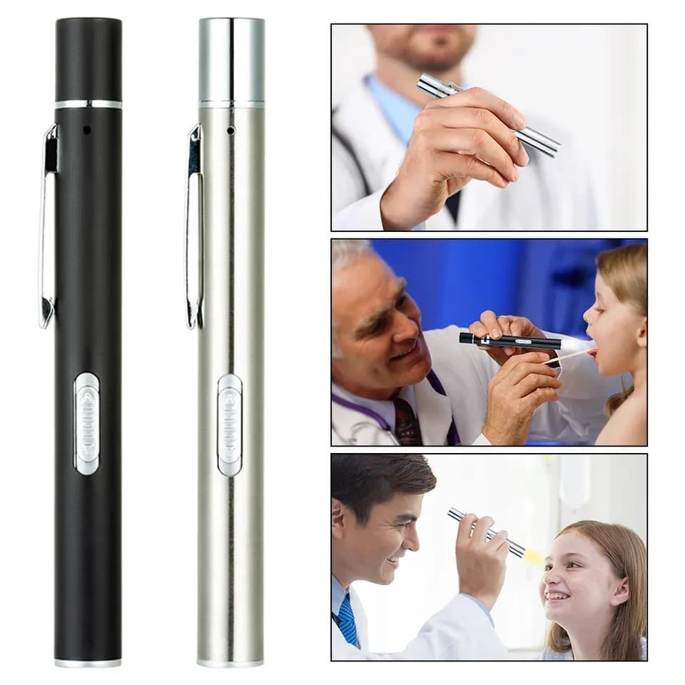 Lanterna Clinica Medica Exame Físico LT-435 Recarregável USB Com Luz Branca e Amarelo Medicina Envio Imediato!!