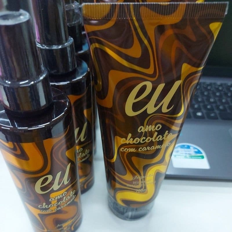 kit Eu amo chocolate com caramelo jequi