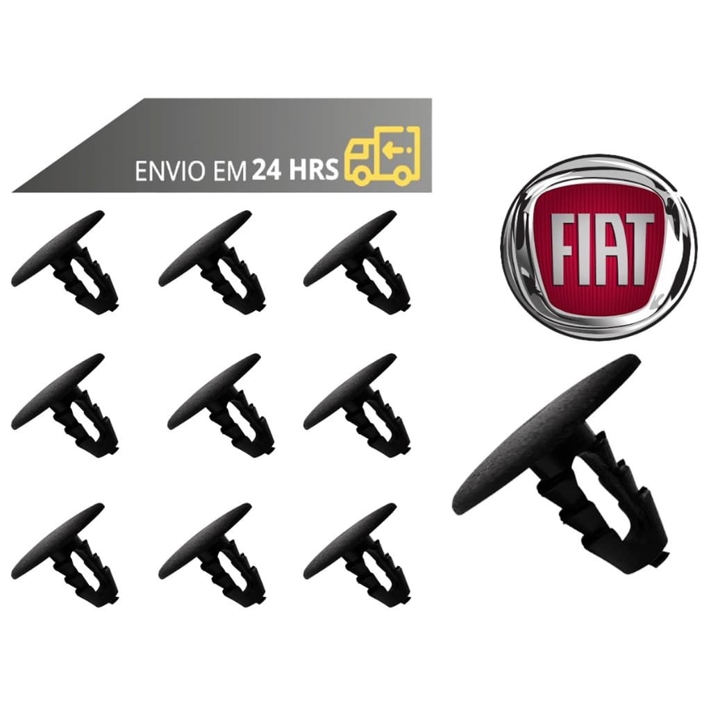 Kit Grampo Presilha do teto Forração interna Fiat Manta Antivibração