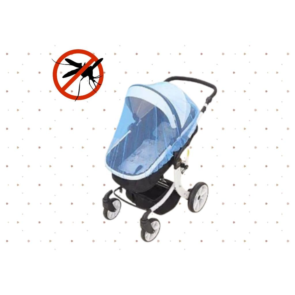 Mosquiteiro AZUL para CARRINHO, BEBE CONFORTO e para carrinho moisés 1.00x1.20m