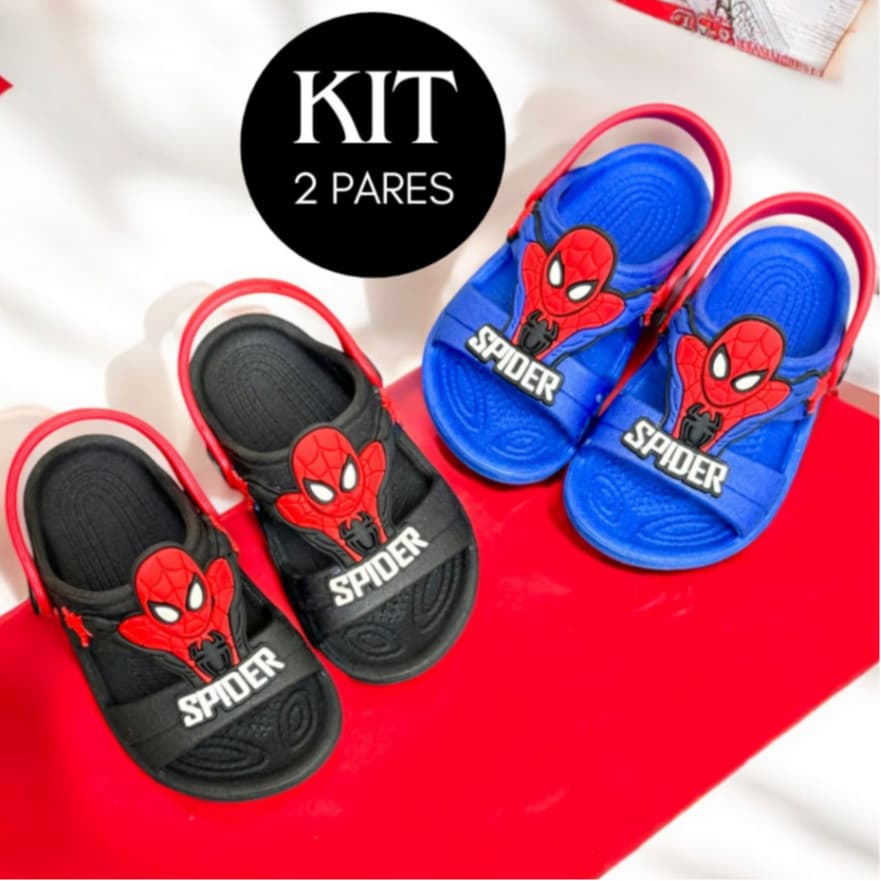 Kit 2 Pares Papete Menino Masculina Leve Confortável Escolar Varios Modelos