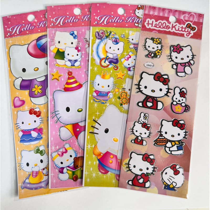 Hello Kitty 10 Cartelas Adesivo Infantil