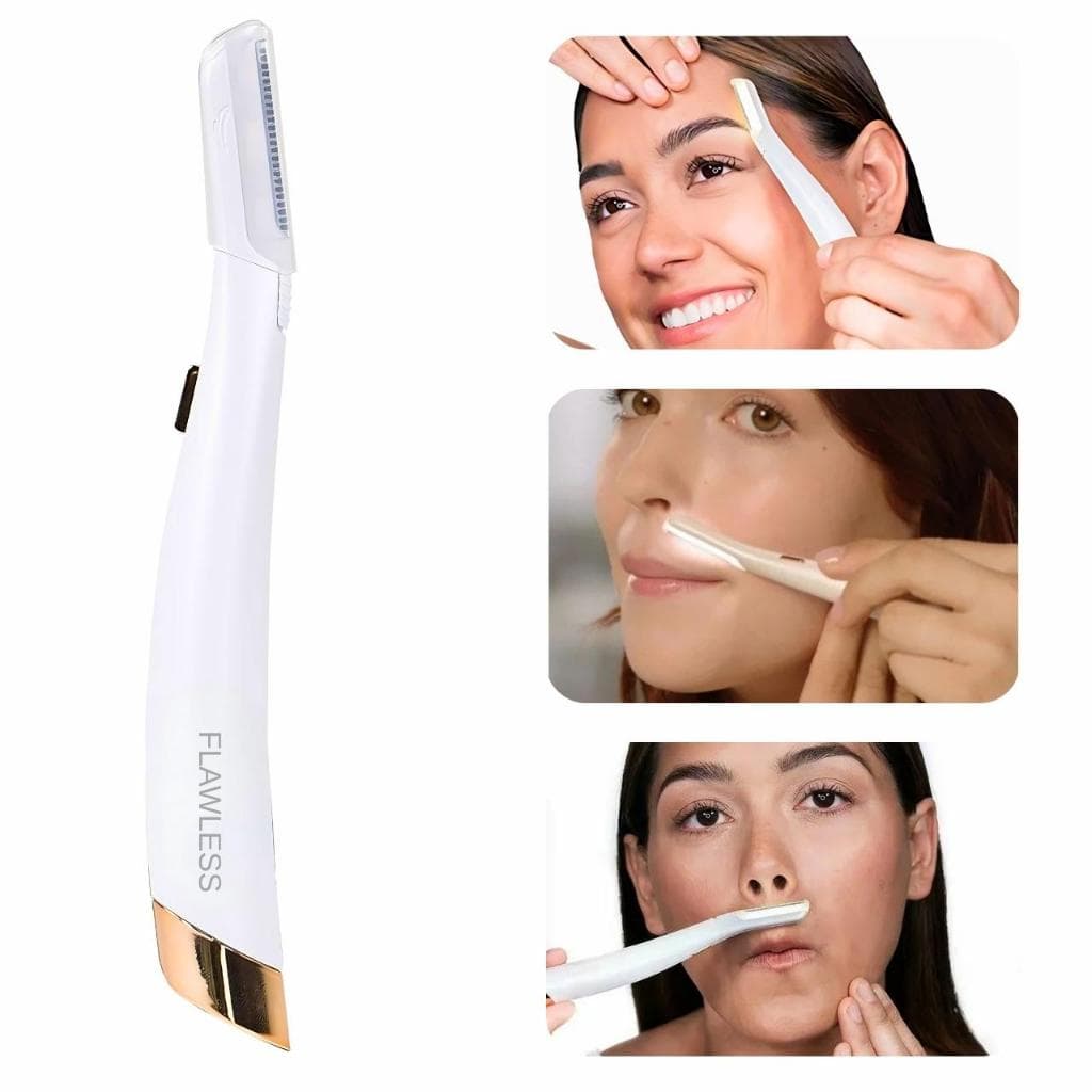 Removedor Depilador Pelos Faciais Dermaplane Glo Esfoliante Limpeza de Rosto e Pele