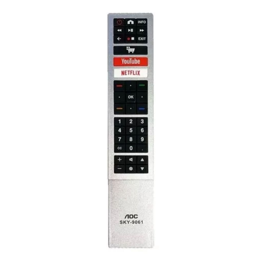 Controle Remoto COMPATÍVEL Aoc 32s5295/78g 43s5295/78g 50u6295 LE 7411