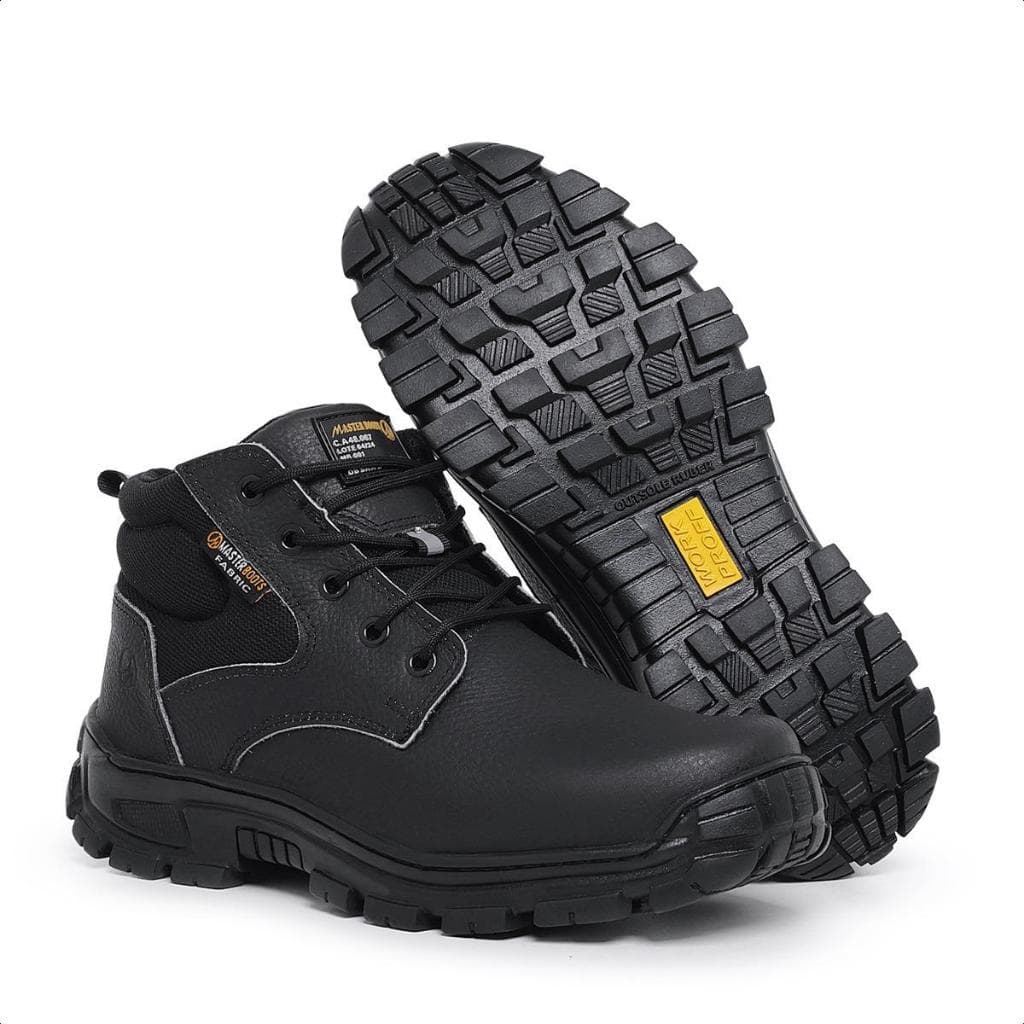 Bota Para Trabalho Empresa Com CA Bico PVC Segurança MasterBoots
