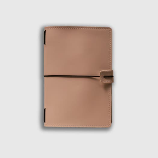 Kit Caderno Sem Pauta 60 Folhas Grande E Capa Exclusiva Sintética Midori Singular Coleção Rosas