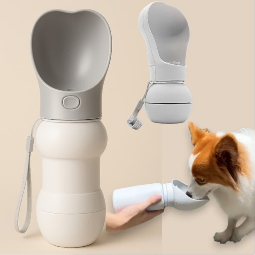 Bebedouro cachorro Portátil Para Pet Silicone Passeio Não Vaza Garrafa Com Trava