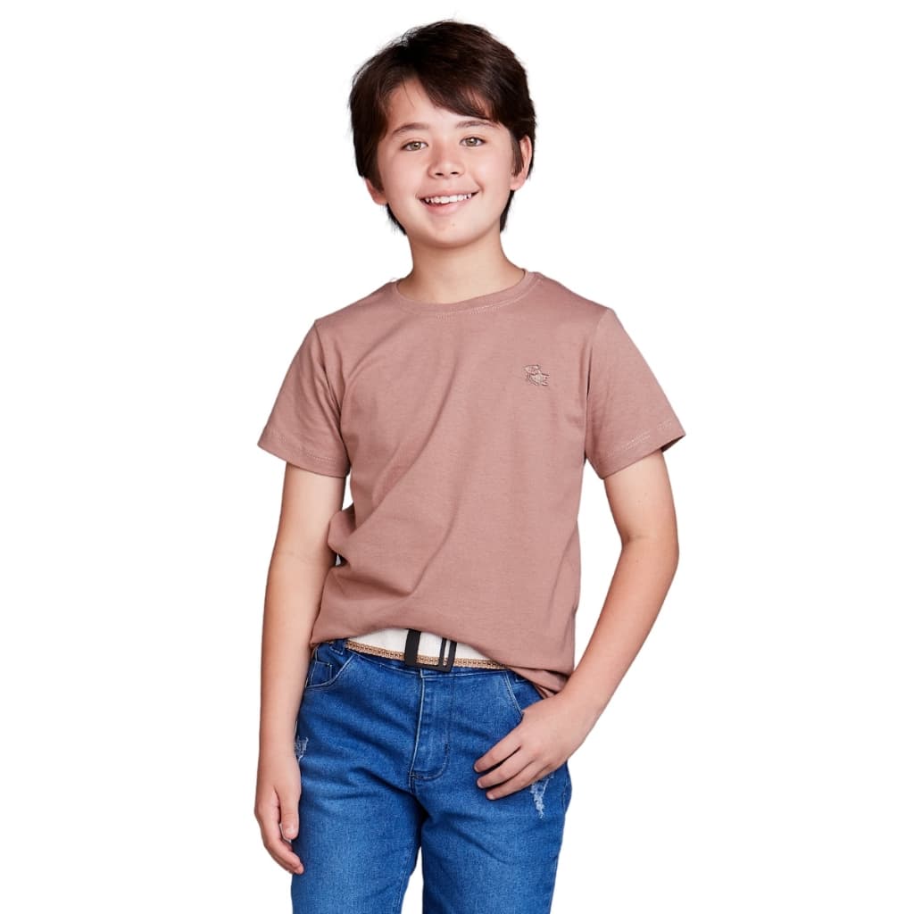 Camiseta Infantil Masculina Básica Menino Manga Curta