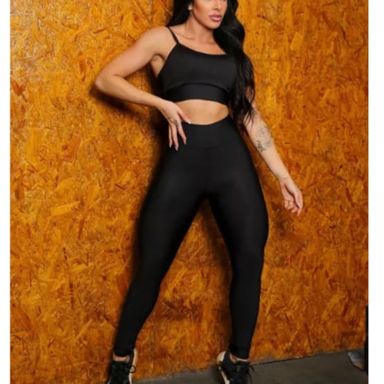 Conjunto Calça Legging Fitness + Top alça