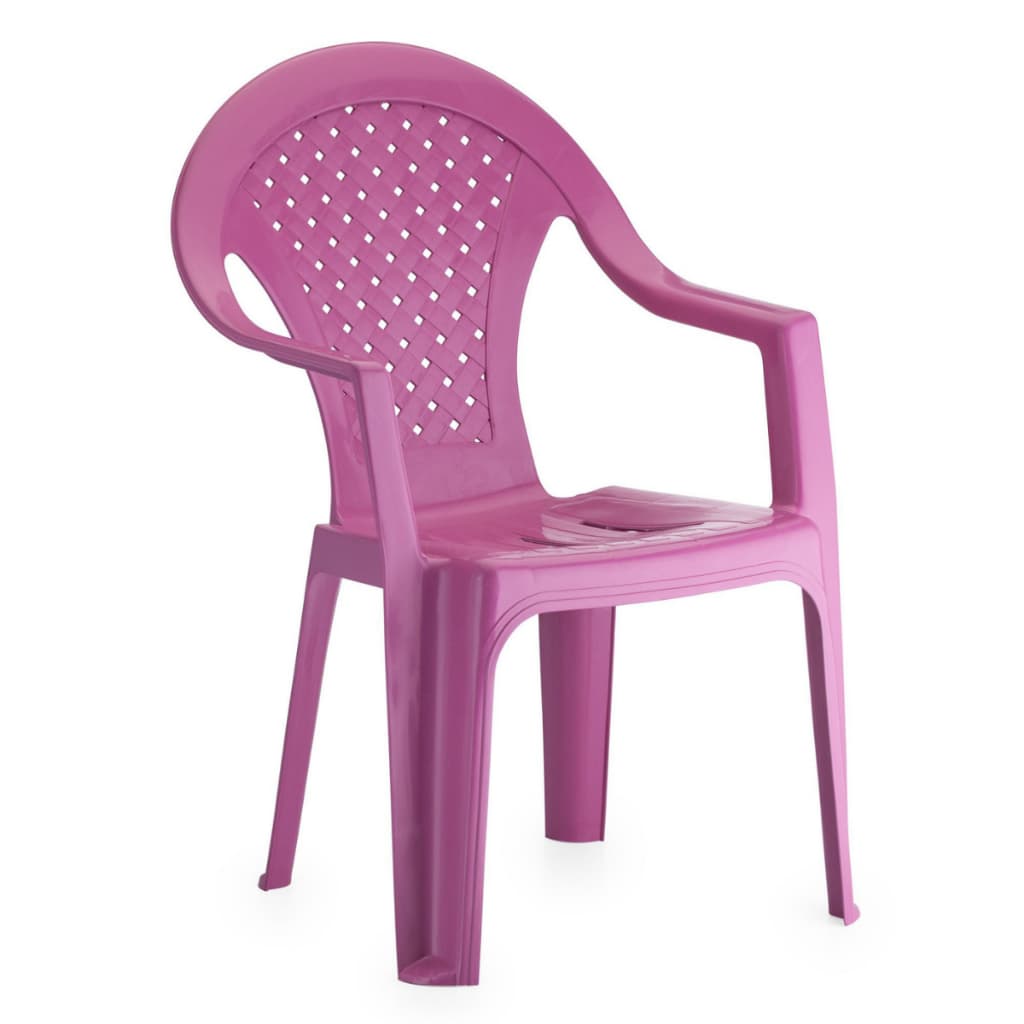 Cadeira Infantil Plástico Rosa Reforçada