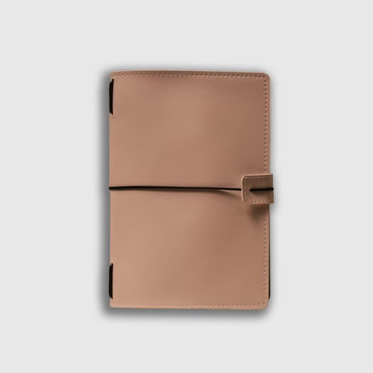 Kit Caderno Journal De Bolso Sem Pauta + Capa Sintética Exclusiva Midori Singular Rosas