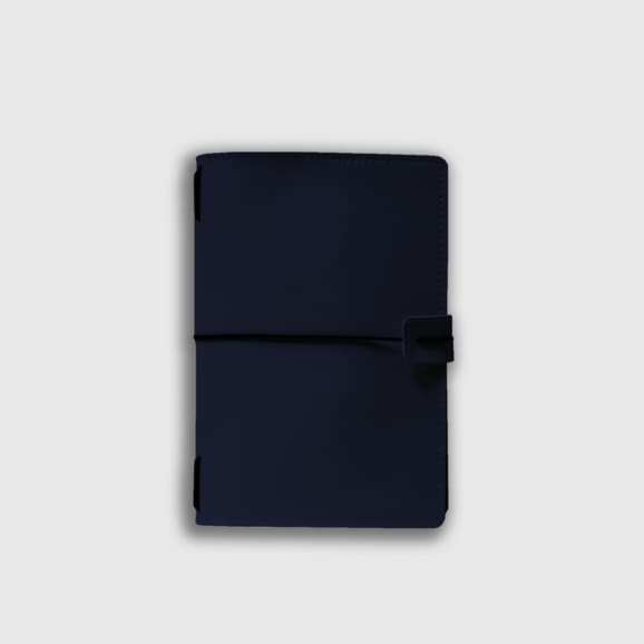 Kit Caderno 60 Folhas Journal De Bolso + Capa Exclusiva De Couro Midori Singular Japonesa