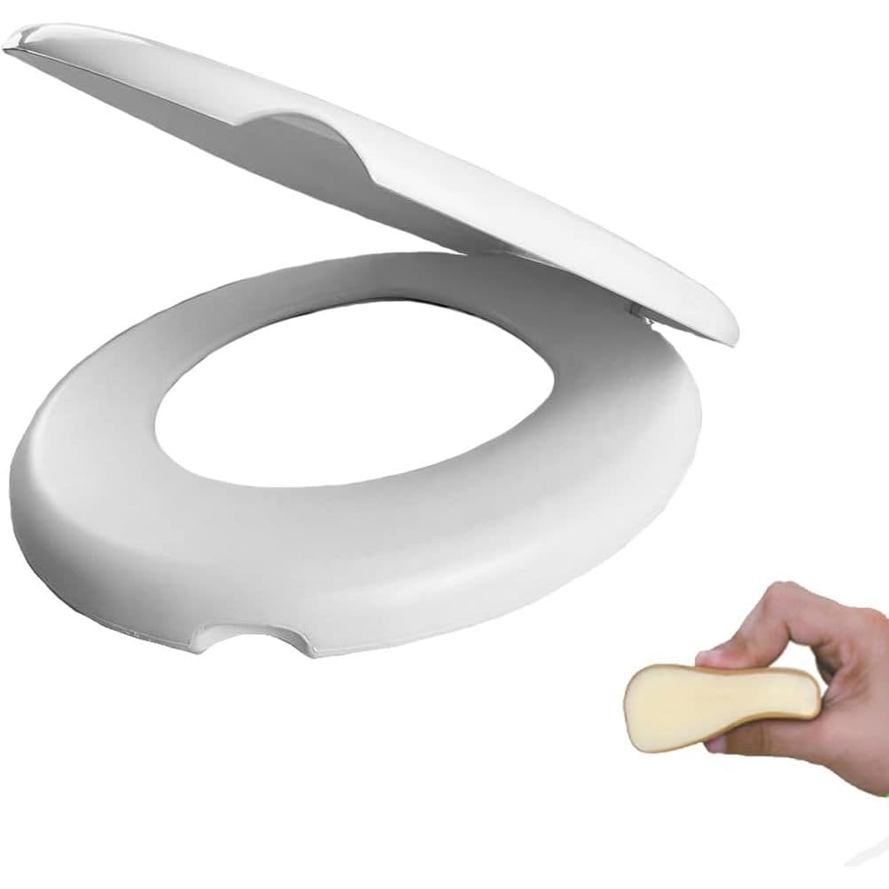 Assento Tampa De Vaso Sanitário Almofadado Oval Universal