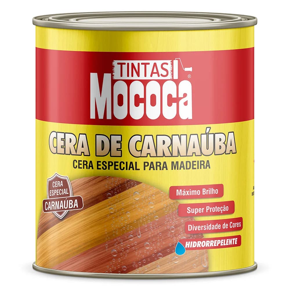 Cera De Carnaúba Mococa Para Lustrar Madeira 900ml - Cores
