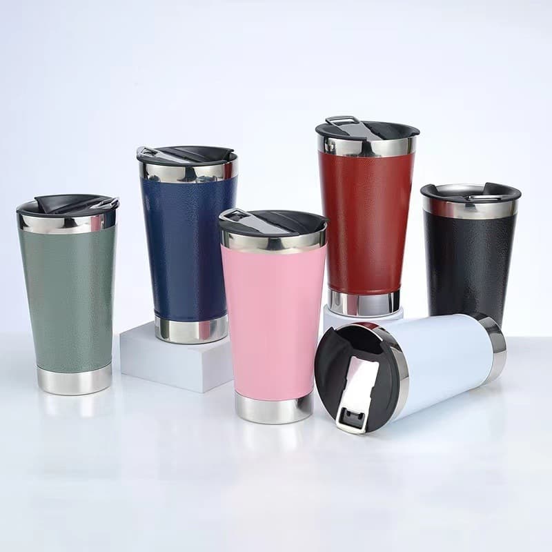 Sover Copo Térmico Inox 473ml Tampa + Abridor Cerveja Café e Chá Sempre na Temperatura Ideal