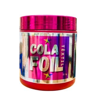 Cola Foil pote 500 gramas  pronta para uso em jeans,algodão etc
