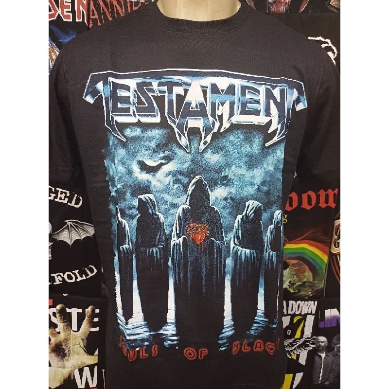 Camiseta de rock Testament - Souls Of Black Brutal Wear camiseta de banda metal
