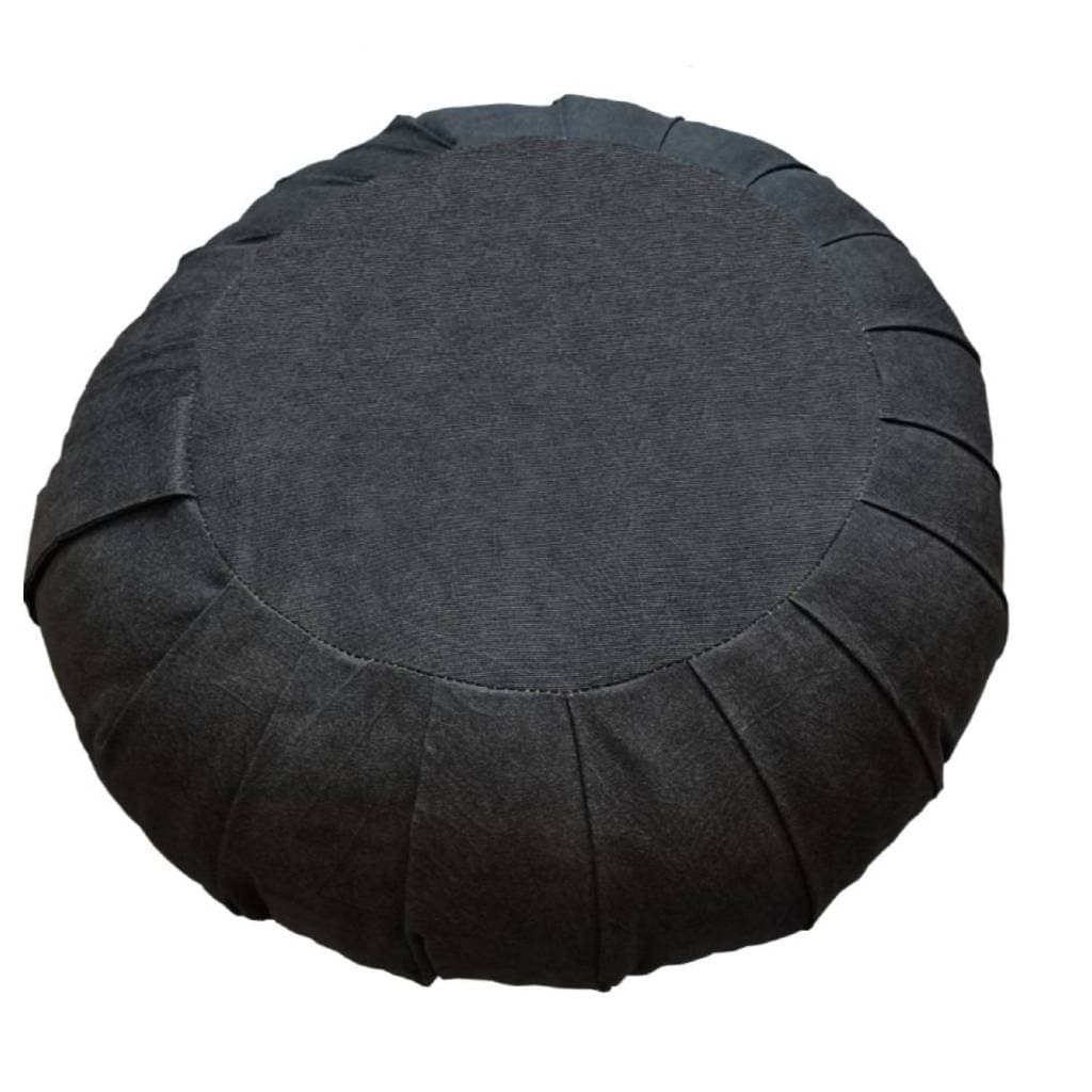 Zafu Yoga Meditação Zazen Budismo Revestimento Tecido Hidrorrepelente  44x17cm Estopa 100% Algodão