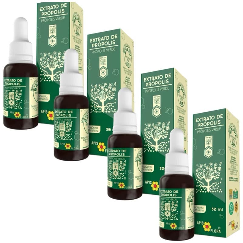 4x Extrato de Própolis Verde 30 ml Apis Flora