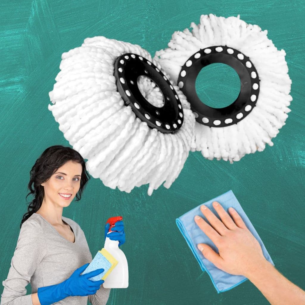 Refil Mop Giratório - Esfregão - 100% Microfibra - Universal - Com 1 / 2 / 3 Unidades Limpeza