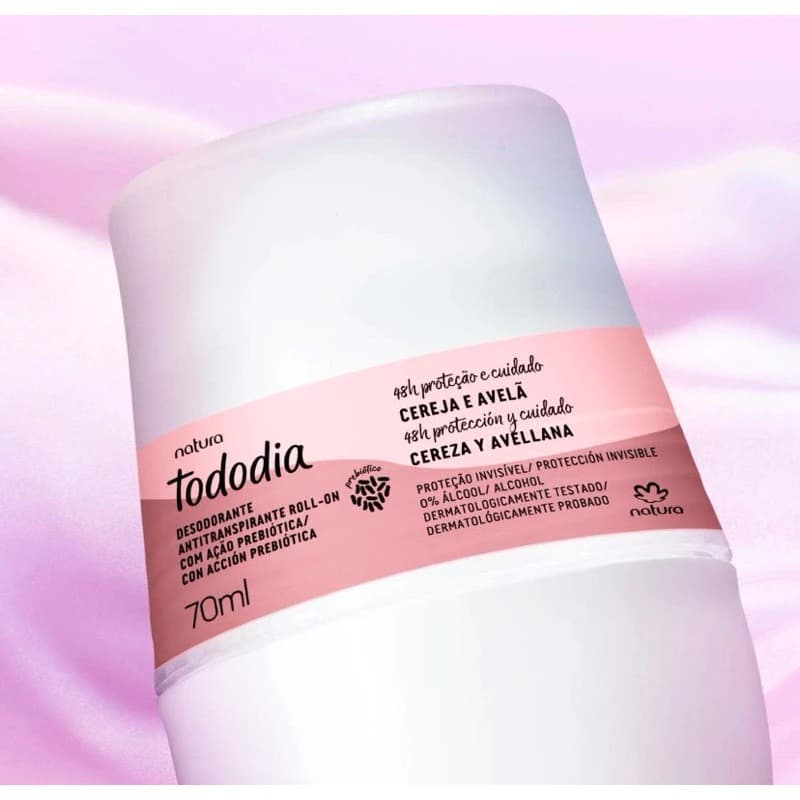 Desodorante Roll-on Natura Tododia Cereja e Avelã 70ml