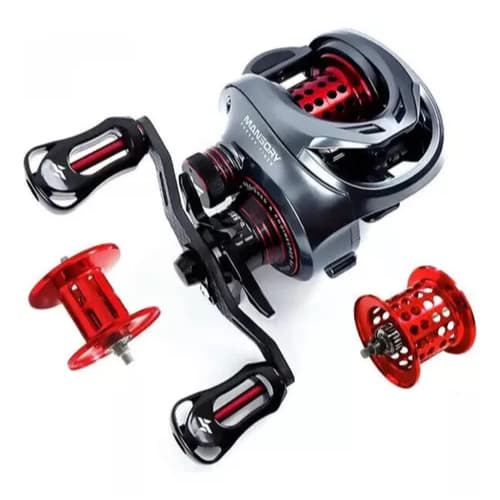 Carretilha Seasir Mansory Full Carbon 146g 7.3:1 Max Drag 8.5kg rolamentos cerâmicos híbridos. Peso top para Ultra Light