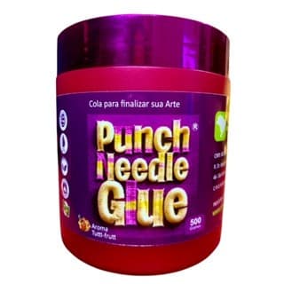 COLA PARA PUNCH NEEDLE POTE DE 500 GRS. 100 % LAVÁVEL COM CHEIRINHO DE FRUTAS