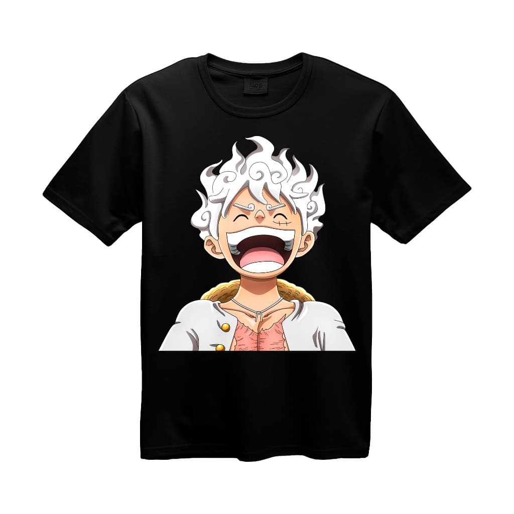Camiseta Anime Estampada One Piece Luffy Gear 5 Chapeu De Palha Futuro Rei Dos Piratas