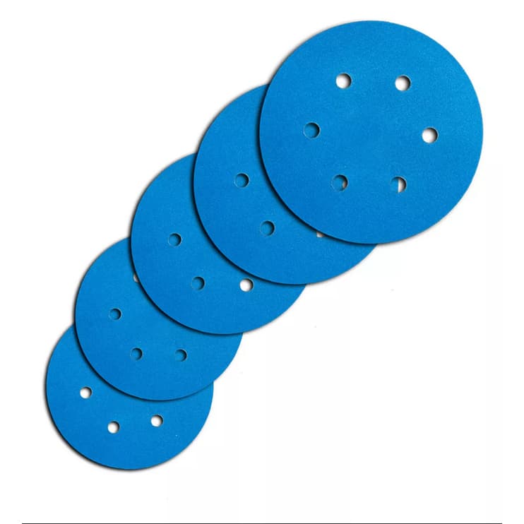 10 Discos De Lixa Para Lixadeira Orbital 125MM Com Furo GR 80 Ao 2000