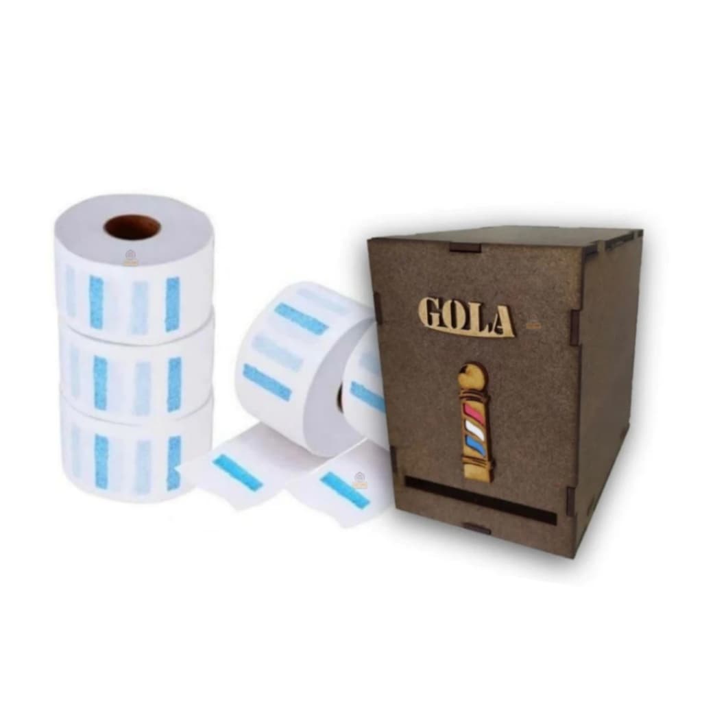 Kit Porta Gola Em MDF + 500 Golas Higiênica